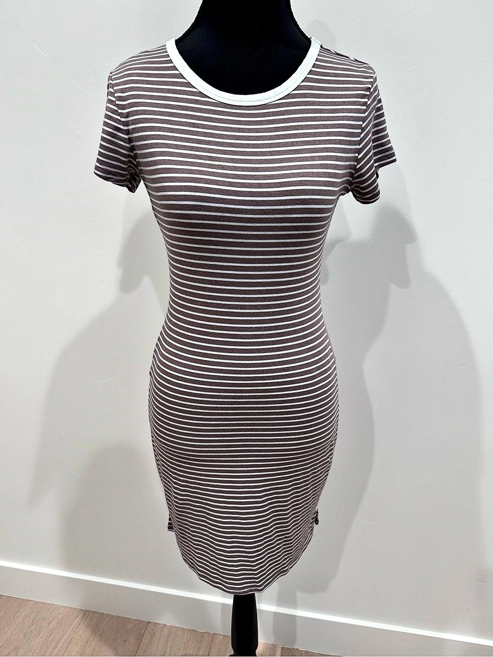 Olivia Rae Striped Mini Dress